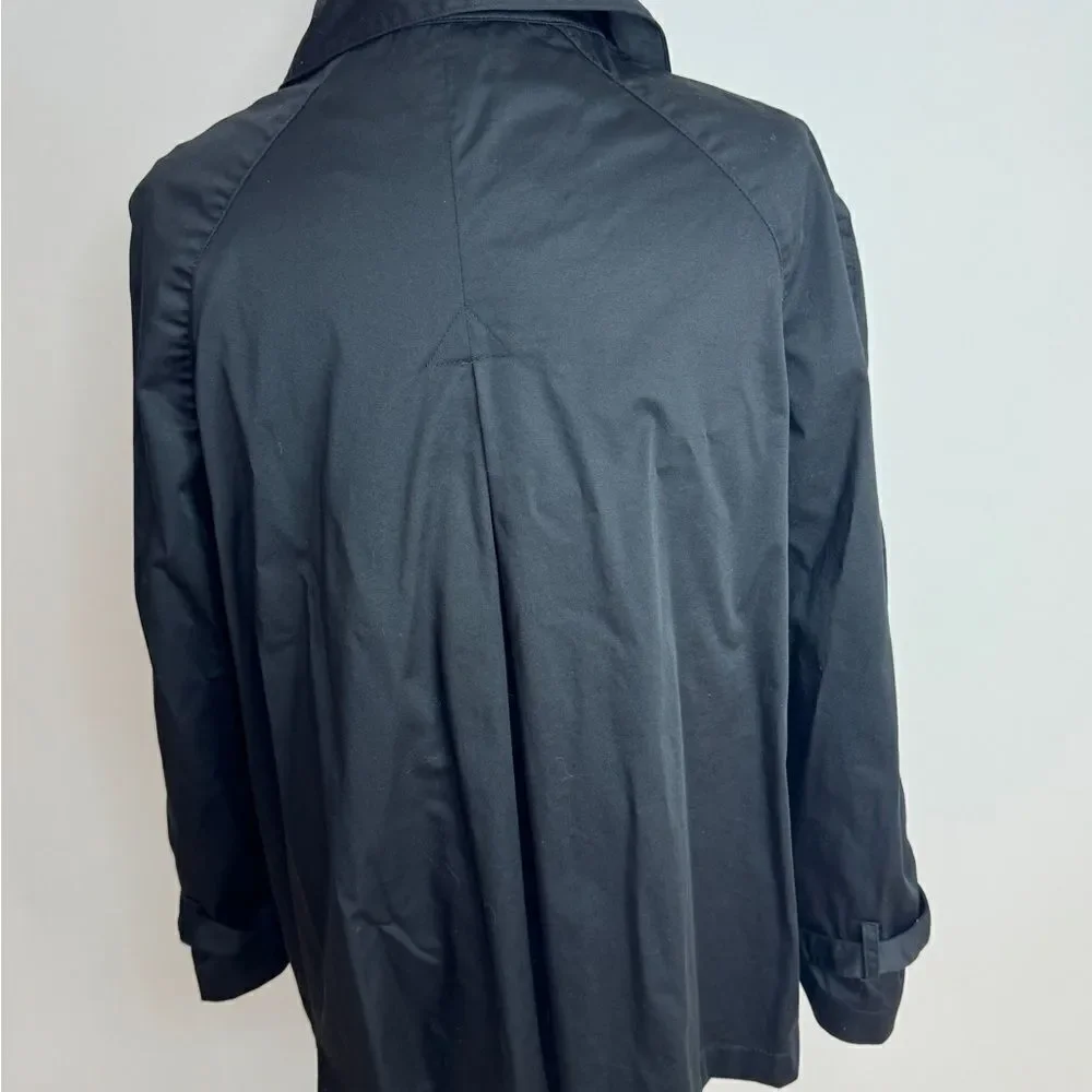 NORMA KAMALI Jacket Black Cropped Swing Lightweight Coat Women's Sz 10 - Picture 4 of 7